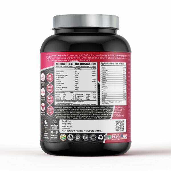 RK NUTRITION 40X MASS GAINER (NEW PACKING) - Image 2