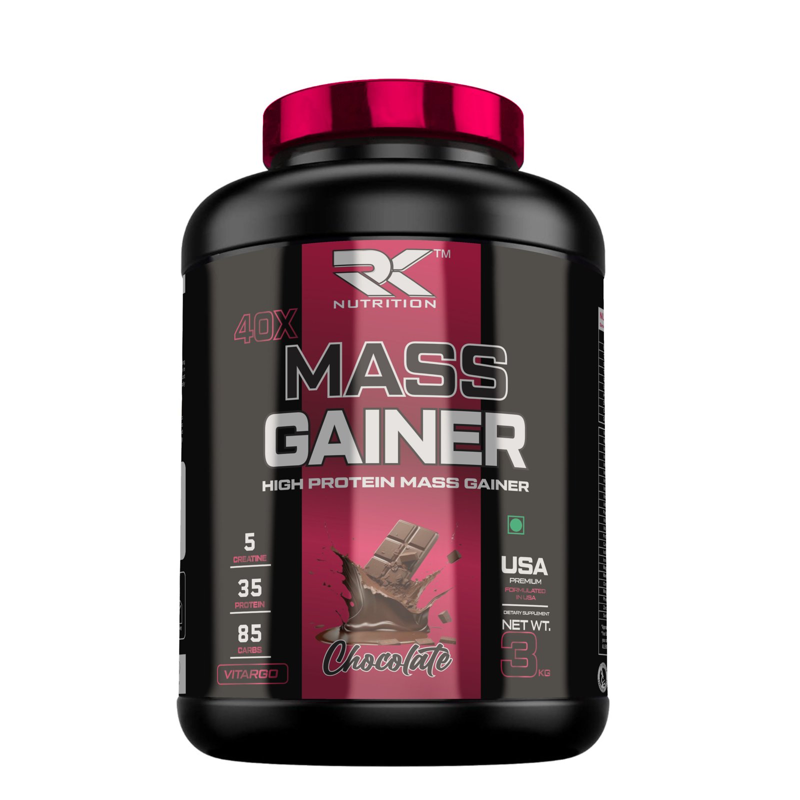 RK NUTRITION 40X MASS GAINER (NEW PACKING)